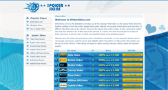 Desktop Screenshot of ipokerskins.com